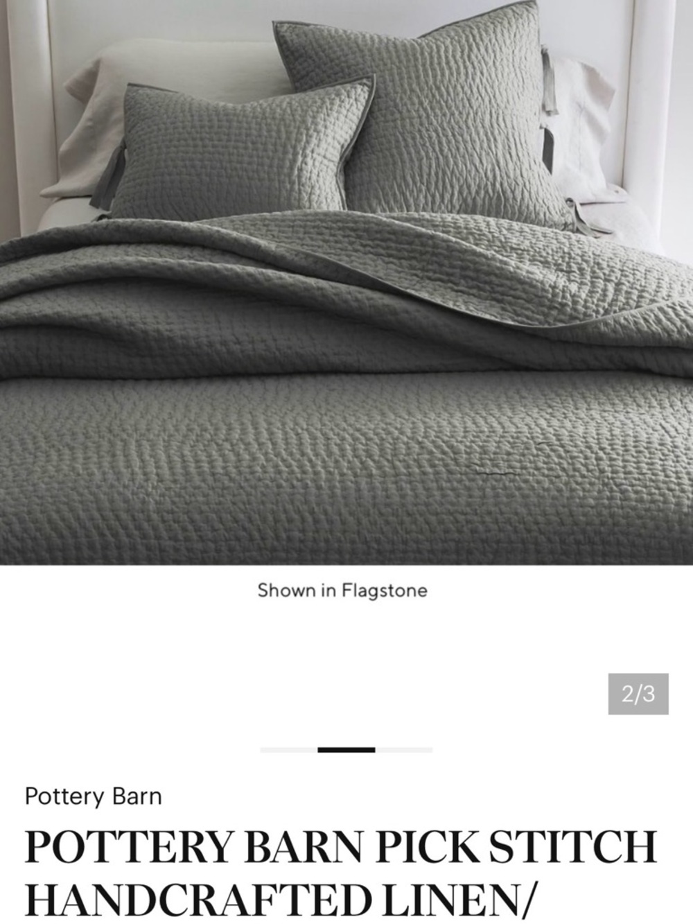 Pottery Barn Shams